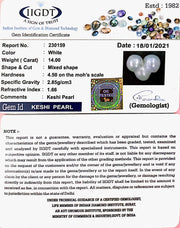 14.00/CT NATURAL KESHI PEARL